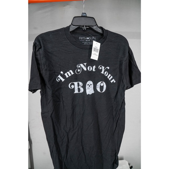 "I'm Not Your BOO" Adult Tee, Black, S/M - Picture 2 of 3